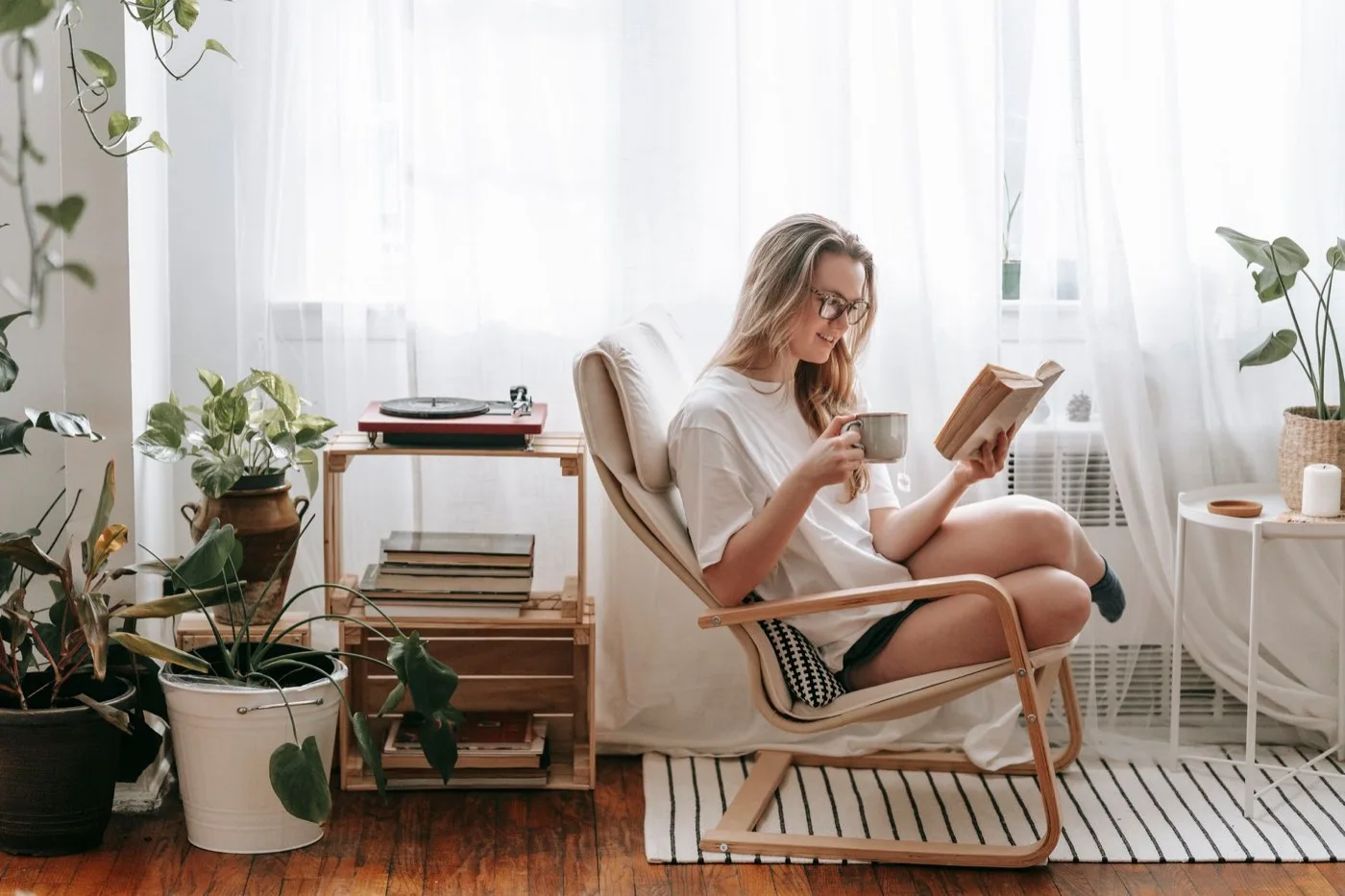 Un coin lecture, même quand on manque de place