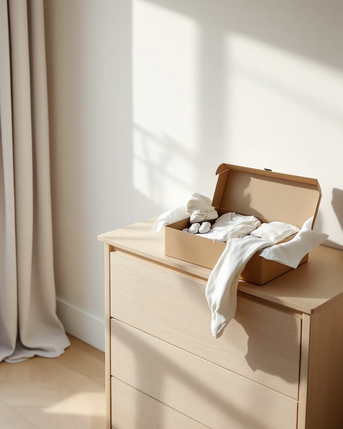 Coffret naissance « Premiers jours », en situation