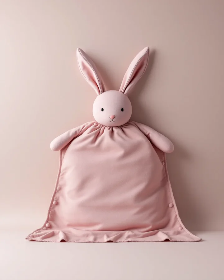 Doudou plat lapin en lin