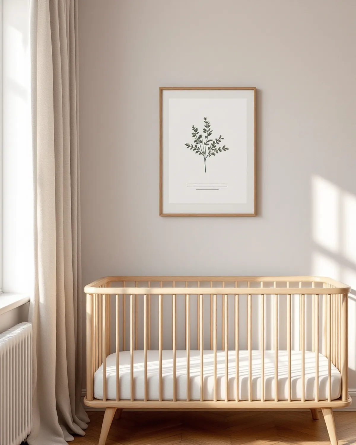 Affiche de naissance personnalisable, en situation