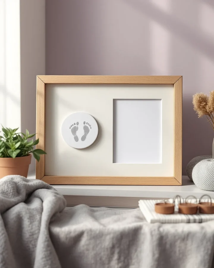 Cadre double empreinte & photo